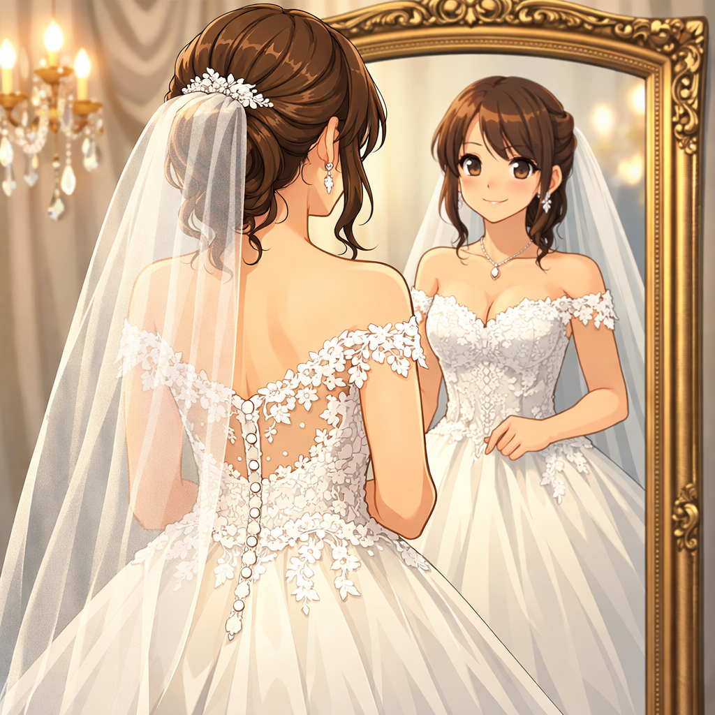 s-22 鏡越しのドレス